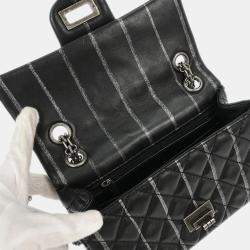 Pre Owned Chanel Black Calfskin Mademoiselle Lock Shoulder Bag