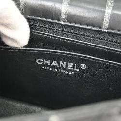 Pre Owned Chanel Black Calfskin Mademoiselle Lock Shoulder Bag