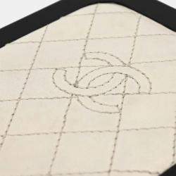 Pre Owned Chanel Plexiglass Lambskin Evening In The Air Trolley Minaudiere Clutch