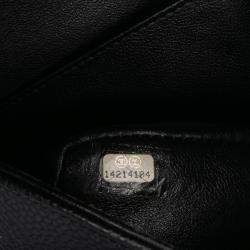 Pre Owned Chanel Black Medium Classic Caviar Double Flap