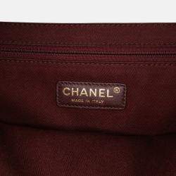 Pre Owned Chanel Black Jumbo CC Quilted Caviar Chunky Chain Flap