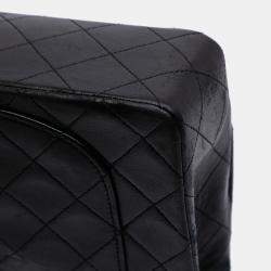 Pre Owned Chanel Black Small Classic Lambskin Double Flap