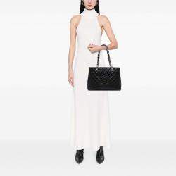 Pre Owned Chanel Black Caviar Grand Shopping Tote