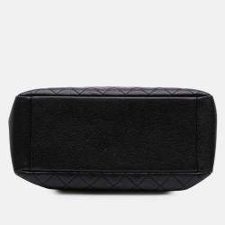Pre Owned Chanel Black Caviar Grand Shopping Tote