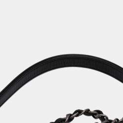 Pre Owned Chanel Black Medium Quilted Lambskin Ballerine Flap