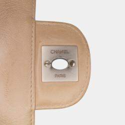 Pre Owned Chanel Brown New Travel Line Nylon East West Flap