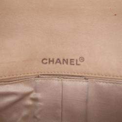 Pre Owned Chanel Brown New Travel Line Nylon East West Flap
