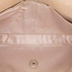 Pre Owned Chanel Brown New Travel Line Nylon East West Flap