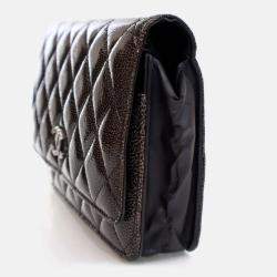 Pre Owned Chanel Patent Wallet On Chain (WOC)