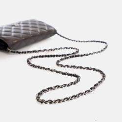 Pre Owned Chanel Patent Wallet On Chain (WOC)