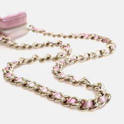 Pre Owned Chanel Mini Lambskin Coco Punk Cube Clutch With Chain