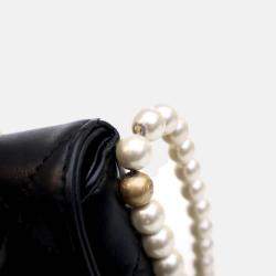 Pre Owned Chanel Small Calfskin About Pearls Hobo Bag