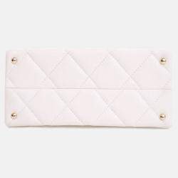 Pre Owned Chanel Mini Caviar Retro Twist Top Handle Bag