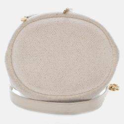 Pre Owned Chanel Small Tweed Deauville Bucket Bag