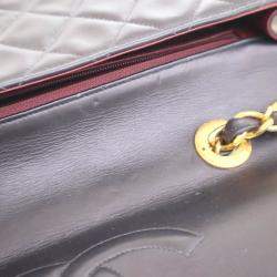 Pre Owned Chanel Vintage Maxi Lambskin Single Flap Bag