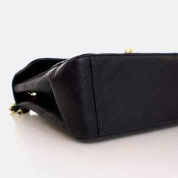 Pre Owned Chanel Vintage Maxi Lambskin Single Flap Bag