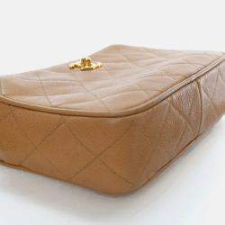 Pre Owned Chanel Vintage Small Caviar Camera Bag