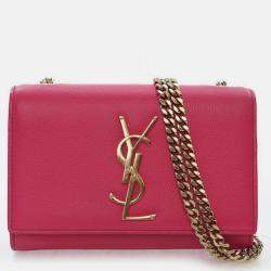 Pre Owned Saint Laurent (YSL) Medium Grained Calfskin Kate Bag