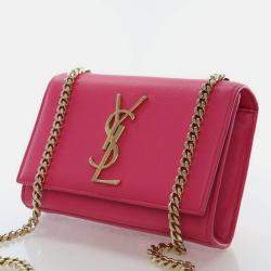 Pre Owned Saint Laurent (YSL) Medium Grained Calfskin Kate Bag