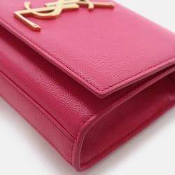 Pre Owned Saint Laurent (YSL) Medium Grained Calfskin Kate Bag