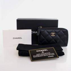 Pre Owned Chanel Lambskin Key Pouch