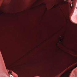 Pre Owned Chanel Vintage Pink Shiny Calfskin Drawstring Bucket Bag