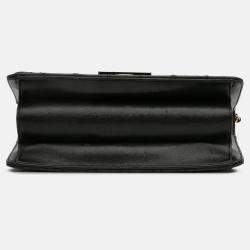 Pre Owned Chanel Black Large Sheepskin Beauty Lock Flap