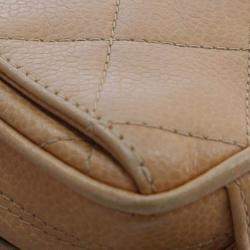 Pre Owned Chanel Brown CC Quilted Caviar Camera Bag