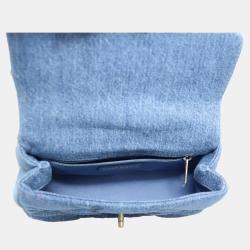 Pre Owned Chanel Small Denim Mood Flap Bag