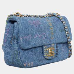 Pre Owned Chanel Small Denim Mood Flap Bag