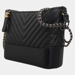 Pre Owned Chanel Chevron Medium Gabrielle Bag
