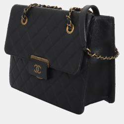 Pre Owned Chanel Small Quilted Beauty Lock Tote Bag