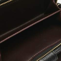 Pre Owned Chanel Black Quilted Caviar Leather L-Zip Wallet