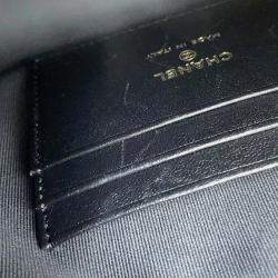 مملوكة مسبقًا Chanel Matelasse Black/White Lambskin Chain Clutch Bag