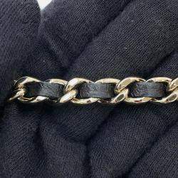 مملوكة مسبقًا Chanel Matelasse Black/White Lambskin Chain Clutch Bag