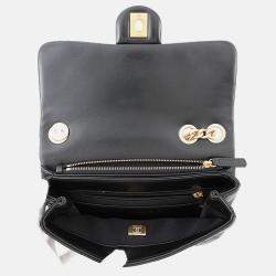 Pre Owned Chanel Matelasse Chain shoulder Black Lambskin Size 20