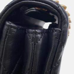Pre Owned Chanel Matelasse Chain shoulder Black Lambskin Size 20