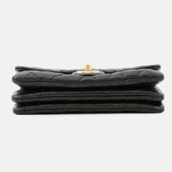 Pre Owned Chanel Matelasse Chain shoulder Black Lambskin Size 20
