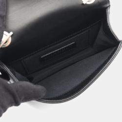 Pre Owned Chanel Lego Boy Black Patent Leather and Plexiglass Shoulder Bag