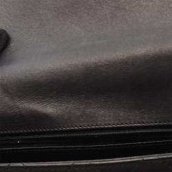 Pre Owned Chanel Flap Black Lambskin Shoulder Bag