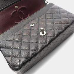Pre Owned Chanel Matelasse W Flap Chain Shoulder Bag Leather Black