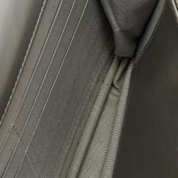 Pre Owned Chanel Metallic Grey Quilted Patent Leather Classic Boy WOC Bag