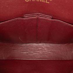 Pre Owned Chanel Black Small Classic Lambskin Double Flap