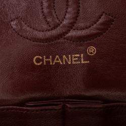 Pre Owned Chanel Black Small Classic Lambskin Double Flap