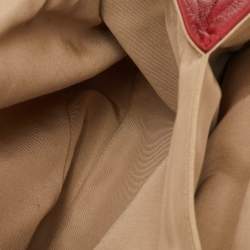 Pre Owned Chanel Red Quilted Caviar Leather Timeless Accordion Flap Bag