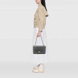 Pre Owned Chanel Grey 50th Anniversary Reissue 2.55 Aged Calfskin Double Flap 227