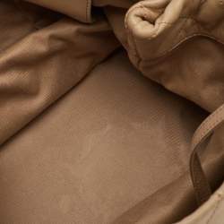 Pre Owned Chanel Beige/Black Quilted Leather VIP Grand Shopping Bag