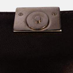 Pre Owned Chanel Black Quilted Lambskin Chocolate Bar Shoulder Bag