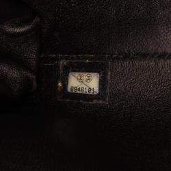 Pre Owned Chanel Black Quilted Lambskin Chocolate Bar Shoulder Bag
