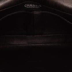 Pre Owned Chanel Black Quilted Lambskin Chocolate Bar Shoulder Bag